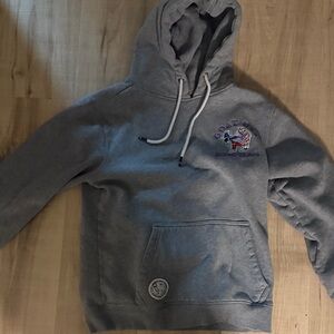 Gray Goat Hoodie with Embroidered Logo